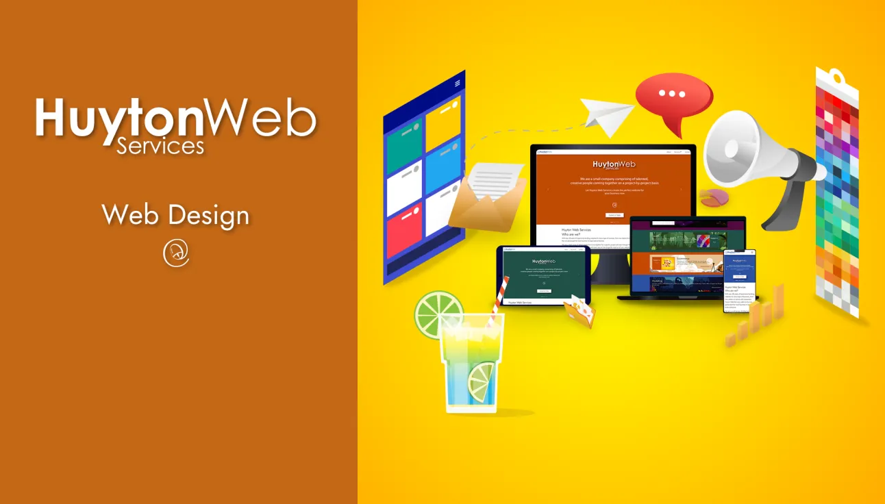 Showing information on Web design